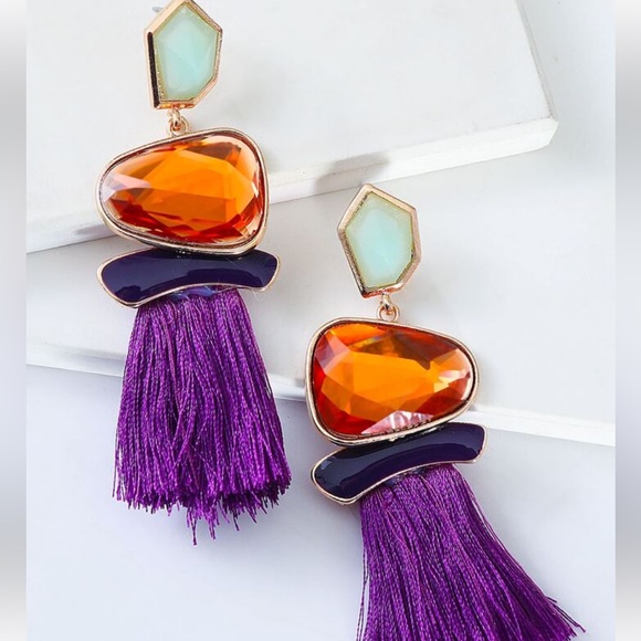 NWT Purple raisin earings - Picture 3 of 6